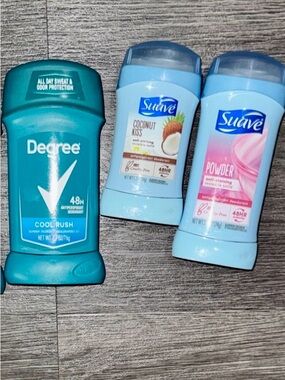 ONE Degree Cool Rush Deodorant Stick - Blue & 2 suave